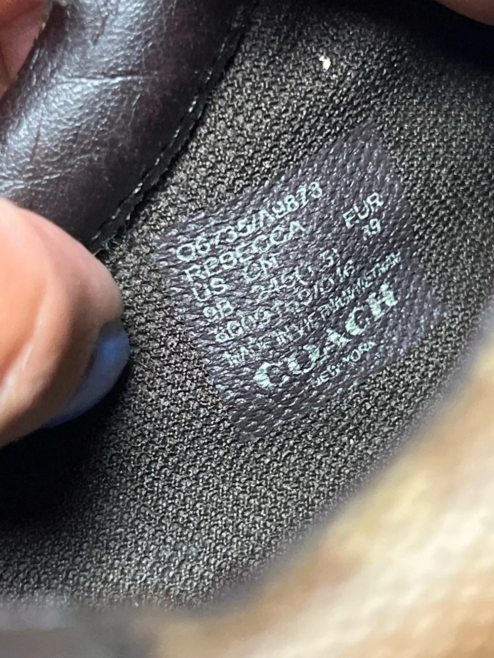 Coach Rebecca brown and tan sneakers size 9